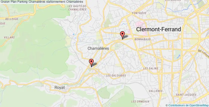 plan parkings Chamalières
