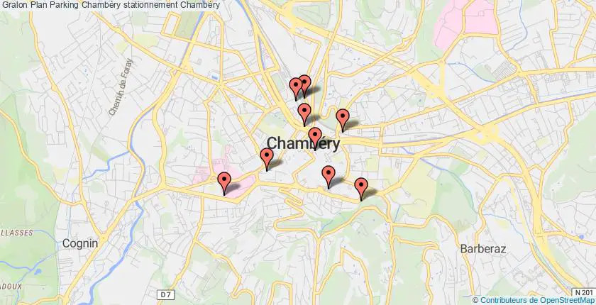 plan parkings Chambéry