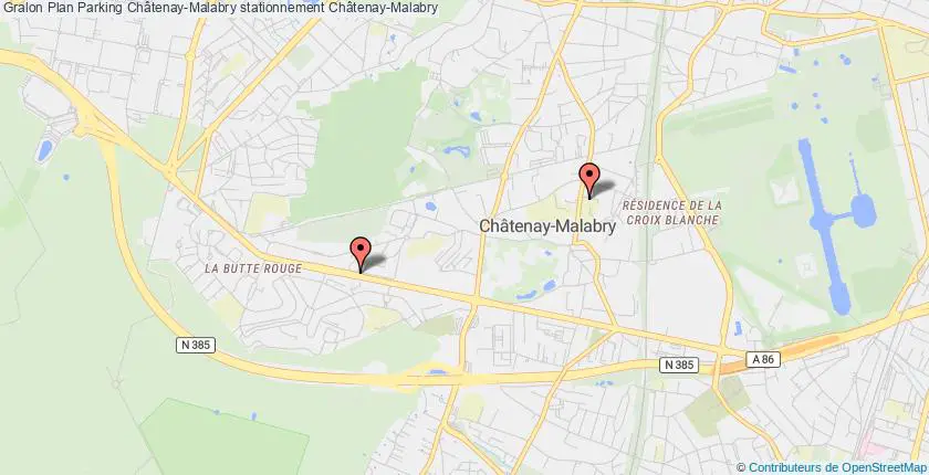 plan parkings Châtenay-Malabry