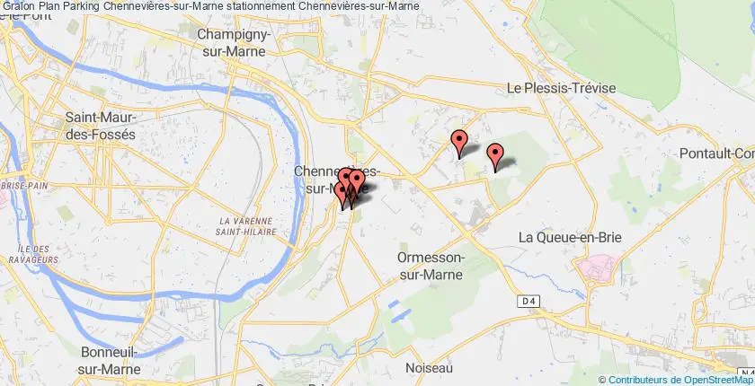 plan parkings Chennevières-sur-Marne