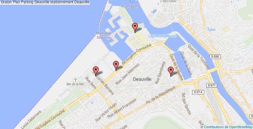 plan parkings Deauville