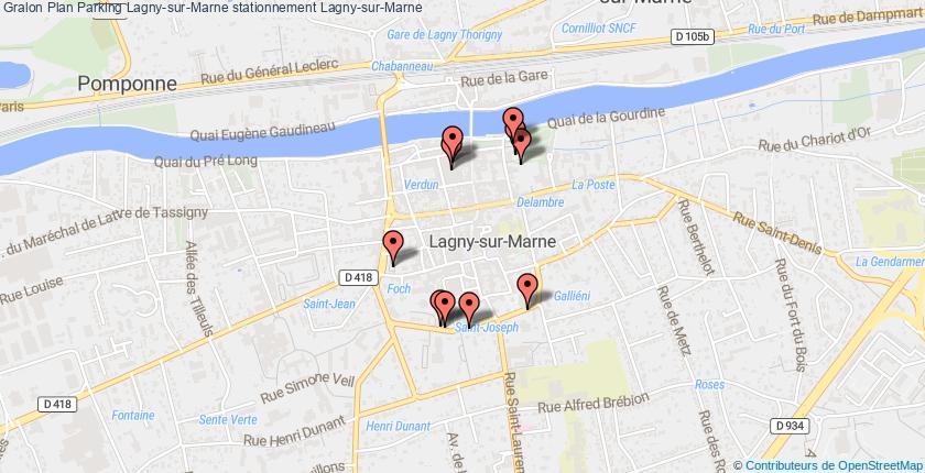plan parkings Lagny-sur-Marne