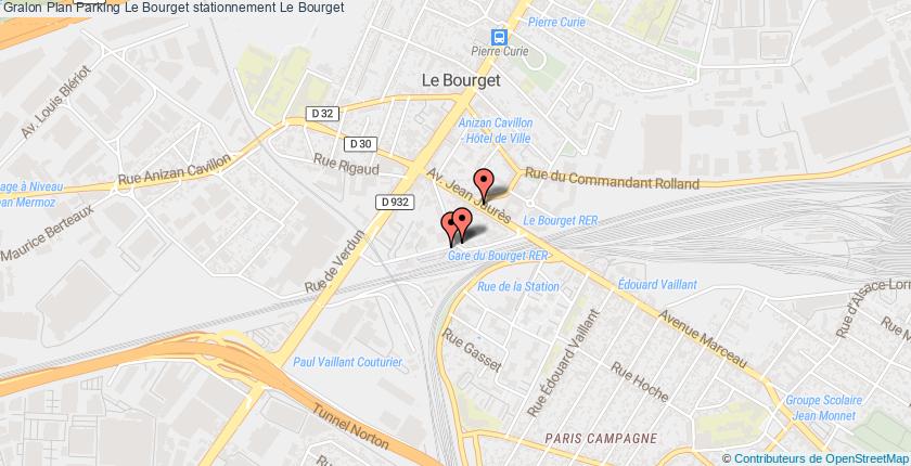 plan parkings Le Bourget