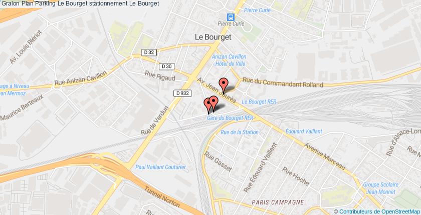 plan parkings Le Bourget