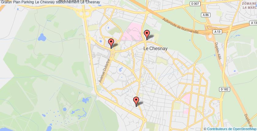 plan parkings Le Chesnay