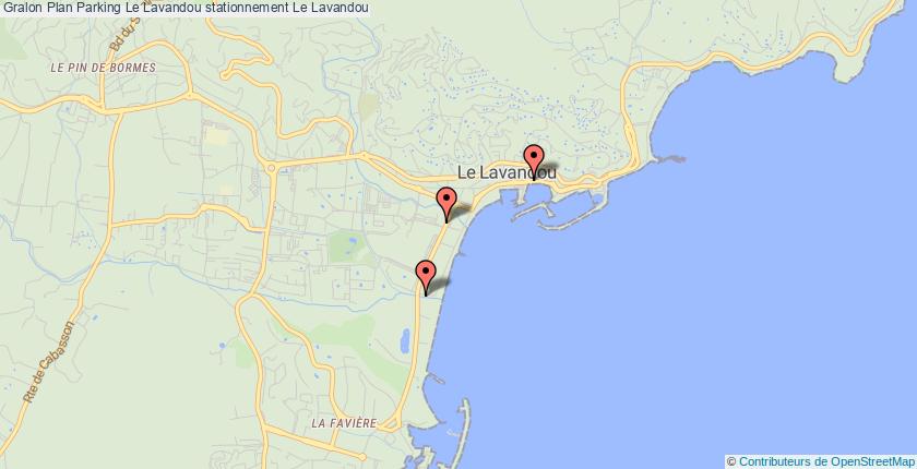 plan parkings Le Lavandou