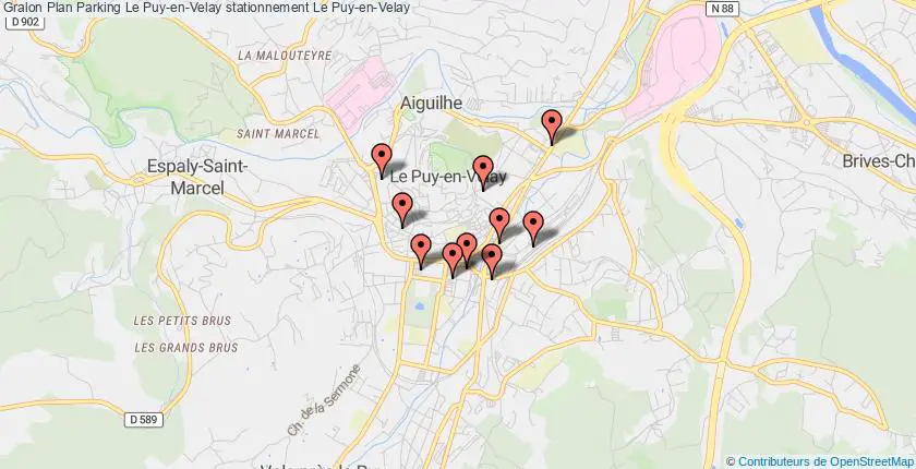 plan parkings Le Puy-en-Velay