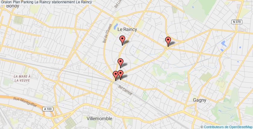 plan parkings Le Raincy
