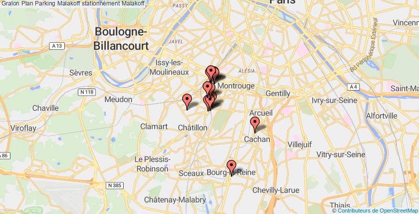 plan parkings Malakoff