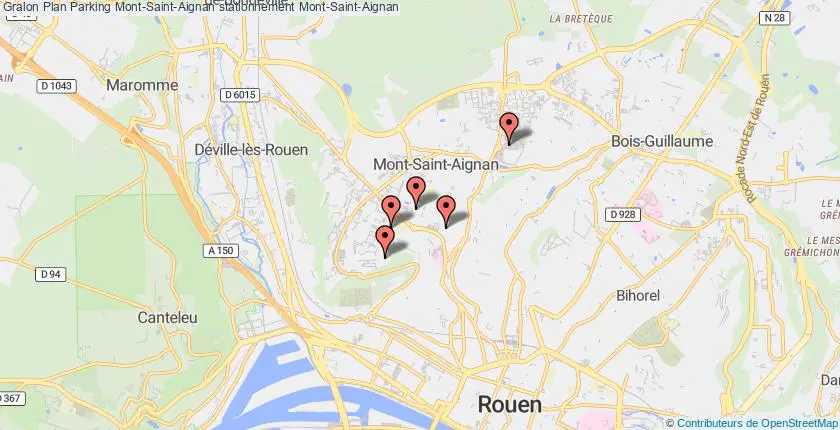 plan parkings Mont-Saint-Aignan