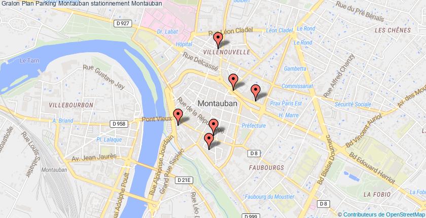 plan parkings Montauban
