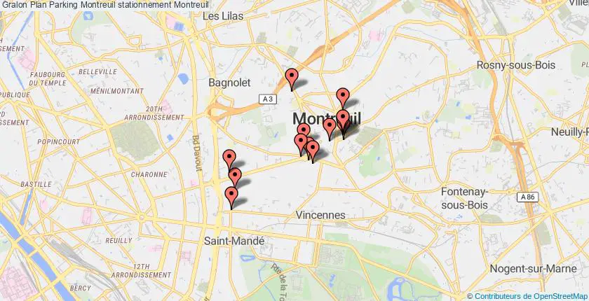 plan parkings Montreuil