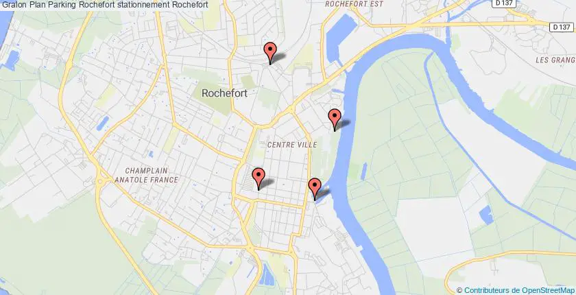 plan parkings Rochefort