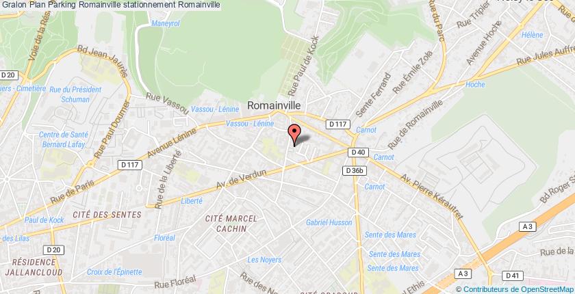 plan parkings Romainville