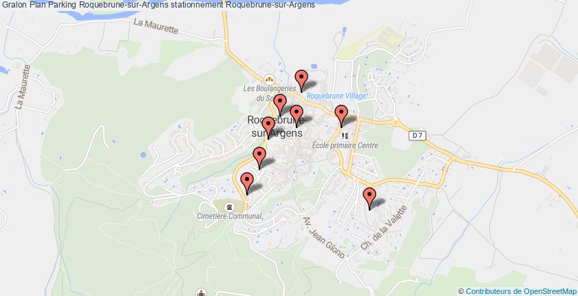 plan parkings Roquebrune-sur-Argens