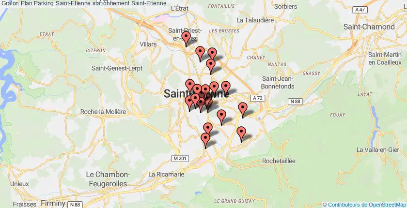 plan parkings Saint-Etienne