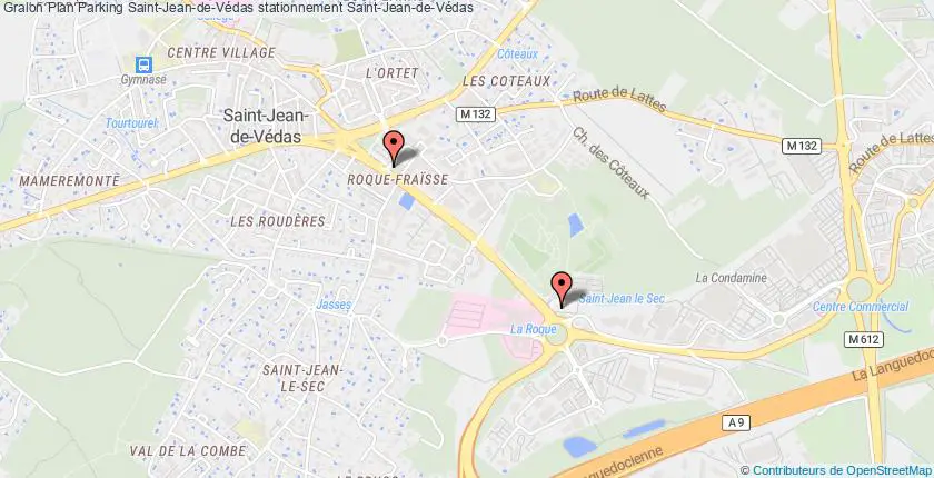 plan parkings Saint-Jean-de-Védas