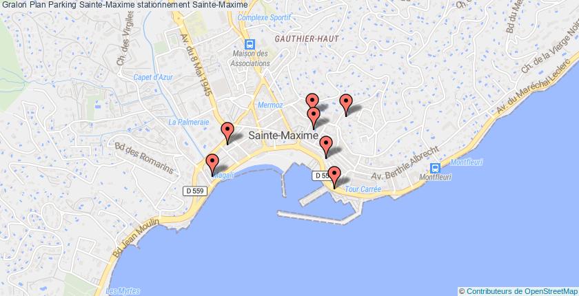 plan parkings Sainte-Maxime