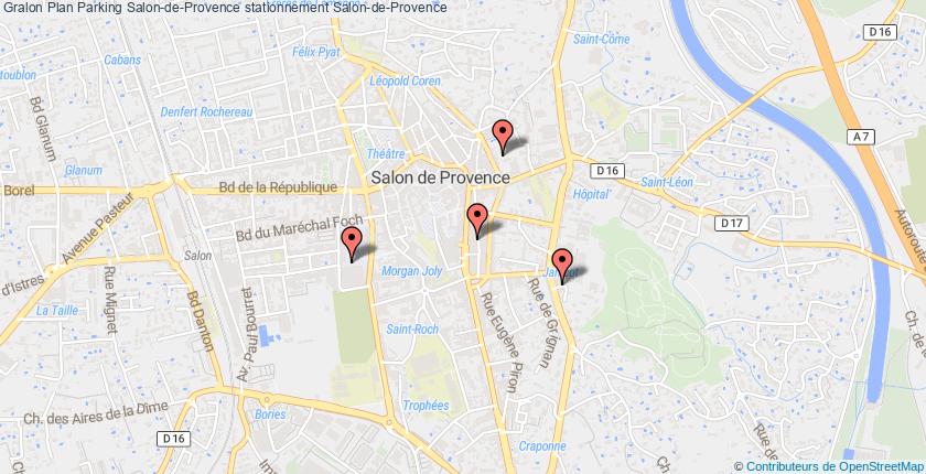 plan parkings Salon-de-Provence