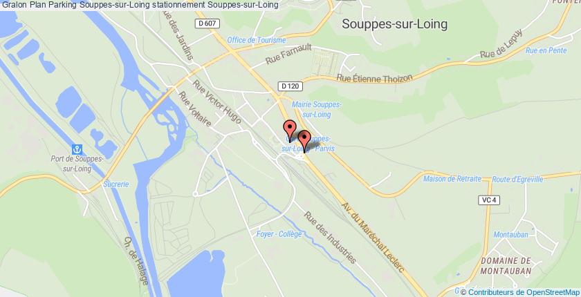 plan parkings Souppes-sur-Loing