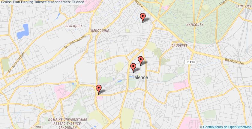 plan parkings Talence