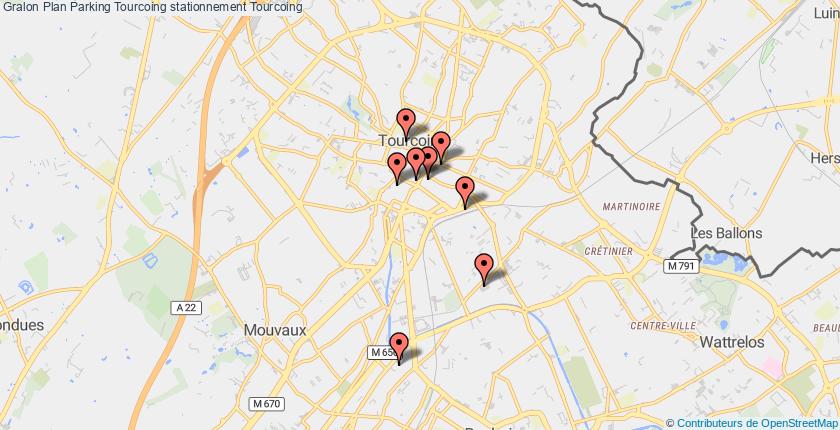 plan parkings Tourcoing