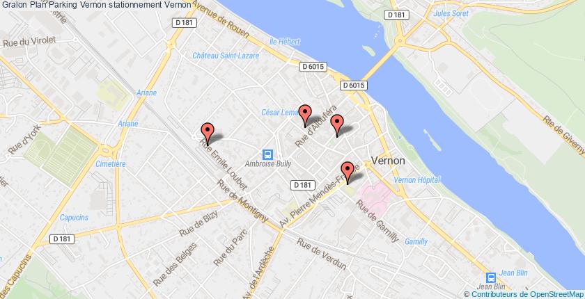 plan parkings Vernon