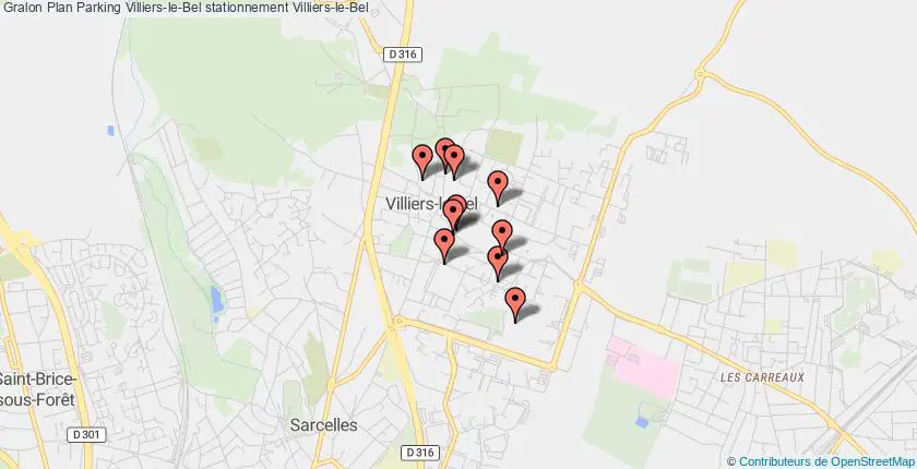 plan parkings Villiers-le-Bel