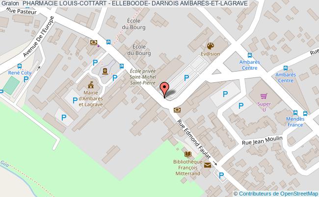 plan  Pharmacie Louis-cottart - Elleboode- Darnois