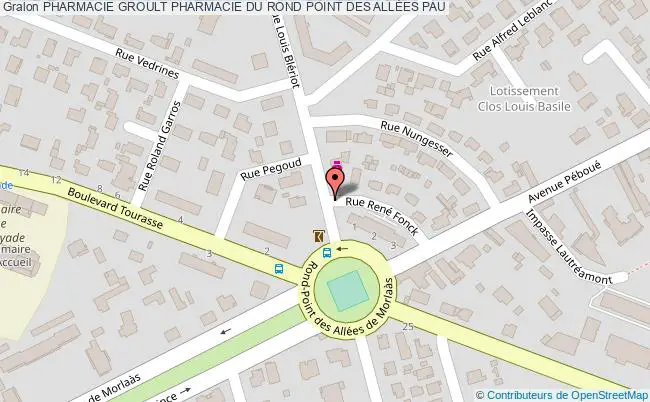 plan Pharmacie Groult Pharmacie Du Rond Point Des AllÉes