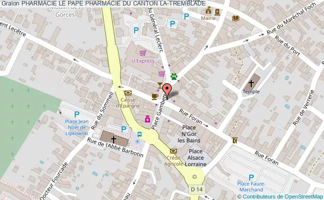 plan Pharmacie Le Pape Pharmacie Du Canton
