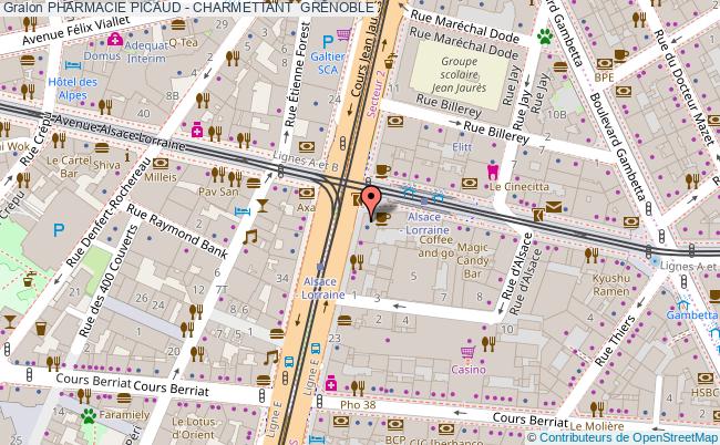 plan Pharmacie Picaud - Charmettant 