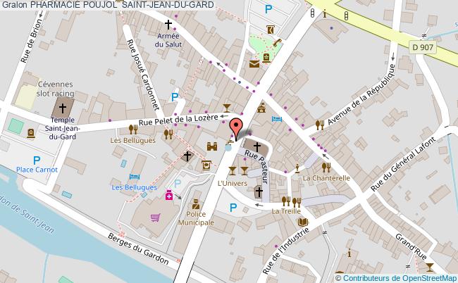 plan Pharmacie Poujol 