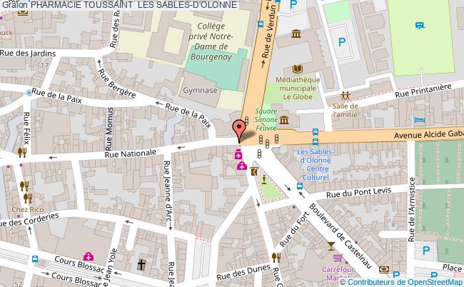 plan Pharmacie Toussaint 