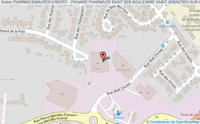 plan Pharmaciemaurocordato - Pignard Pharmacie Saint Seb Boulevard
