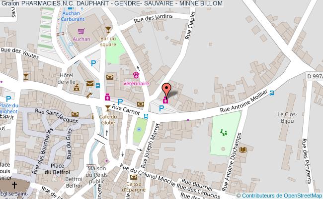 plan Pharmacies.n.c. Dauphant - Gendre- Sauvaire - Minne