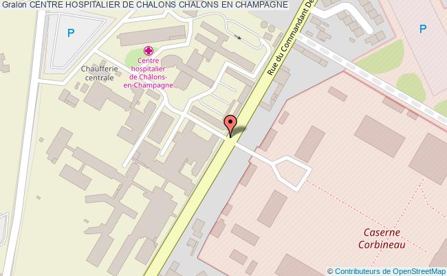 plan Centre Hospitalier De Chalons CHALONS EN CHAMPAGNE