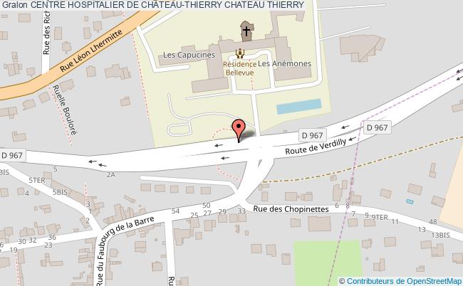 plan Centre Hospitalier De ChÂteau-thierry CHATEAU THIERRY