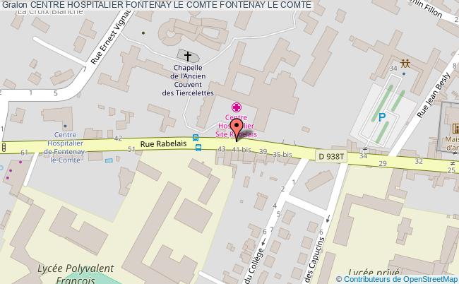 plan Centre Hospitalier Fontenay Le Comte FONTENAY LE COMTE