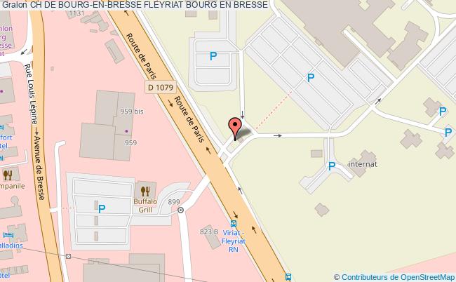 plan Ch De Bourg-en-bresse Fleyriat BOURG EN BRESSE