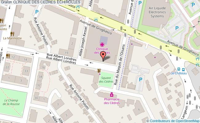 plan Clinique Des Cedres ECHIROLLES