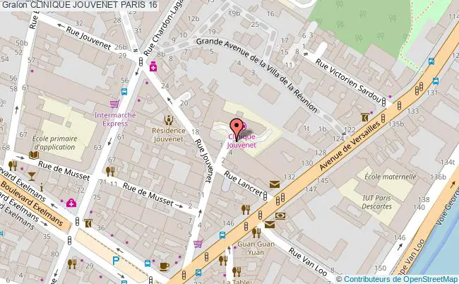 plan Clinique Jouvenet PARIS 16