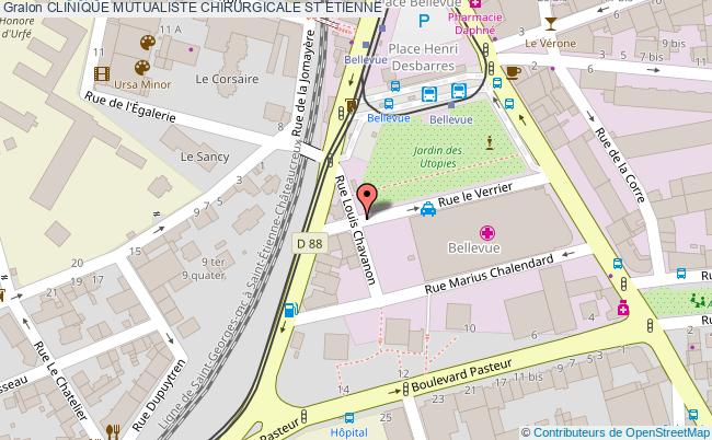 plan Clinique Mutualiste Chirurgicale ST ETIENNE