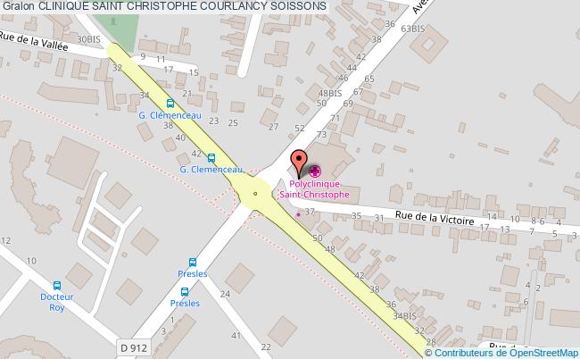 plan Clinique Saint Christophe Courlancy SOISSONS