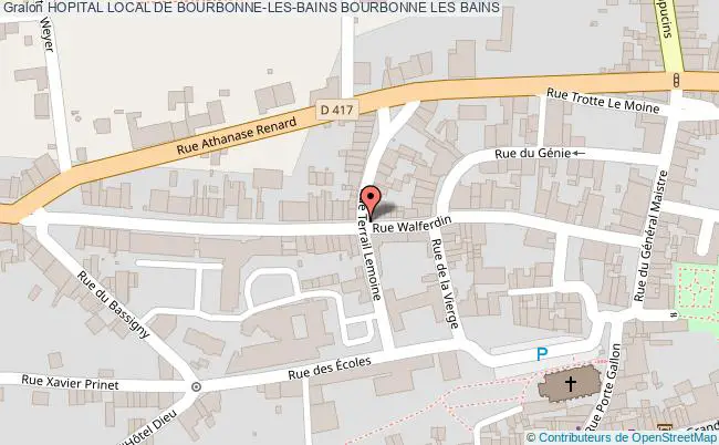 plan Hopital Local De Bourbonne-les-bains BOURBONNE LES BAINS