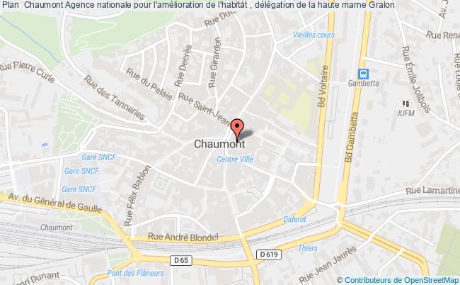 plan Agence Nationale Pour L'amélioration De L'habitat , Délégation De La Haute Marne CHAUMONT CEDEX 9