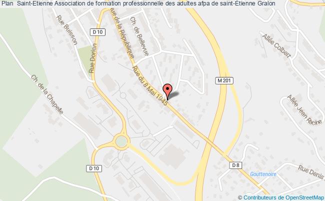 plan Association De Formation Professionnelle Des Adultes Afpa De Saint-Étienne SAINT ETIENNE CEDEX 1