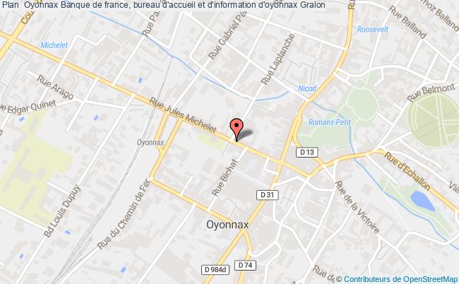 plan Banque De France, Bureau D'accueil Et D'information D'oyonnax OYONNAX