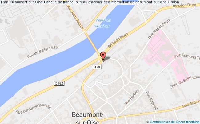 plan Banque De France, Bureau D'accueil Et D'information De Beaumont-sur-oise BEAUMONT SUR OISE