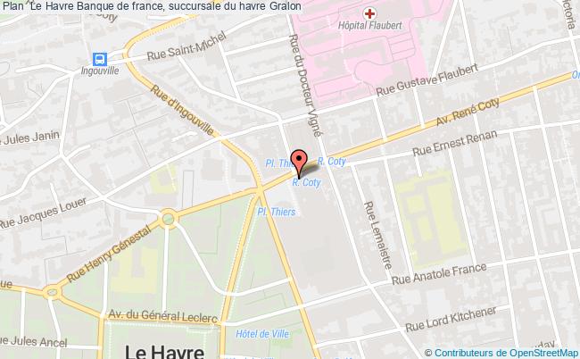 plan Banque De France, Succursale Du Havre LE HAVRE